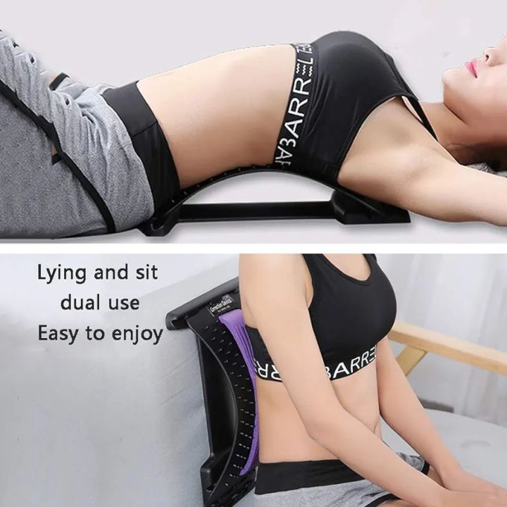 AOSRI%20Multi-Level%20Back%20Stretching%20Device,%20Curved%20Stretching%2088%20Massage%20Points%20Lying%20and%20Sitting%20Dual-Use%203-Level%20Adjustable%20Magnet%20Therapy%20Improve%20Hunchback%20Relieve%20Pain%20Black+Purple%20-%20Image%203