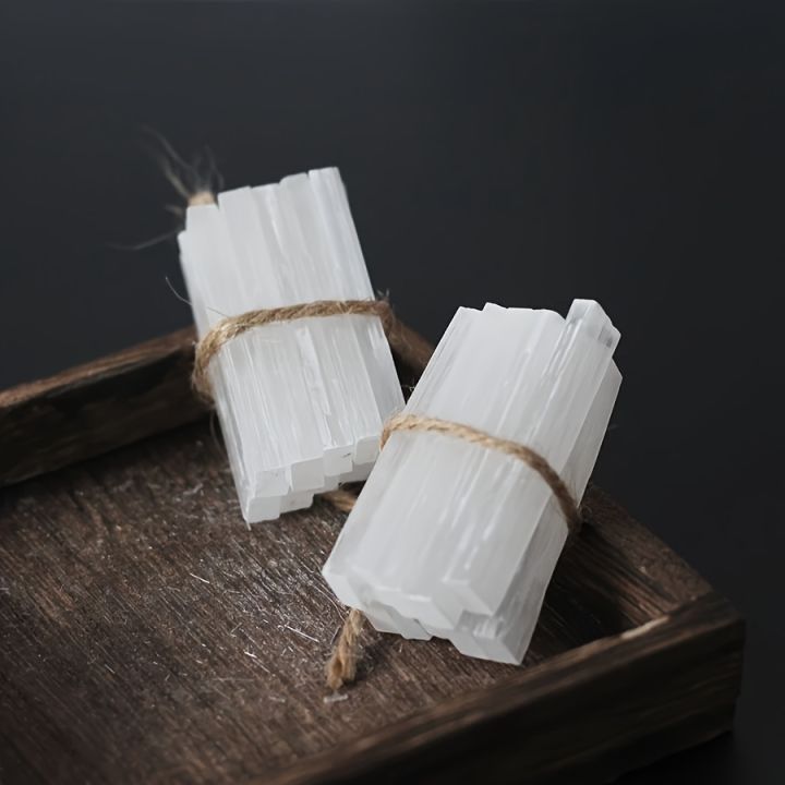 5/10/20pcs Selenite Stick Chips,Crystal Sticks,Gypsum Wands,White Gypsum Quartz Mineral Points for Meditation,Decorative Display home decoration item