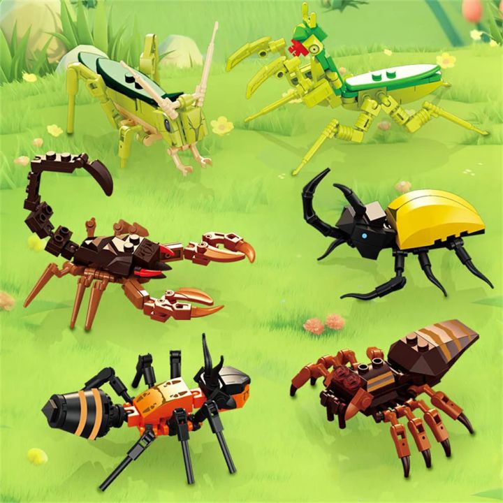 Moc Insect Animal Model Bee Ant Butterfly Cricket Grasshopper Set ...