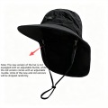 Hot Sale! Unisex Windproof Quick-Dry Fisherman Hat with Neck Flap & UV Protection for Outdoor Fishing Hikin.