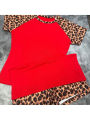 2026 New American Retro Leopard Pattern Splicing Top and Shorts Set Y2K Punk Street Fashion Trend Personalized Casual Hot Girl. 