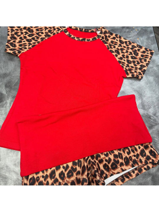 2026%20New%20American%20Retro%20Leopard%20Pattern%20Splicing%20Top%20and%20Shorts%20Set%20Y2K%20Punk%20Street%20Fashion%20Trend%20Personalized%20Casual%20Hot%20Girl%20-%20Image%202