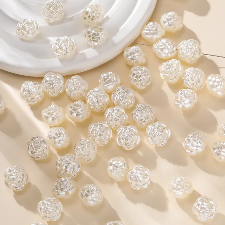 50pcs/Lot%2012mm%20ABS%20Imitation%20Pearl%20Beads%20Rose%20Loose%20Charms%20Beads%20for%20Bracelet%20Necklace%20Jewelry%20Making%20Accessories%20Supplies%20-%20Image%204