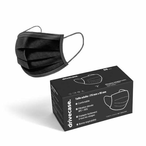 Black-White Surgical Masks, 50Pcs Box - Mask | Daraz.com.bd