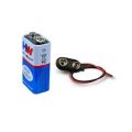 9V BATTERY WITH CLIP 1 SET. 