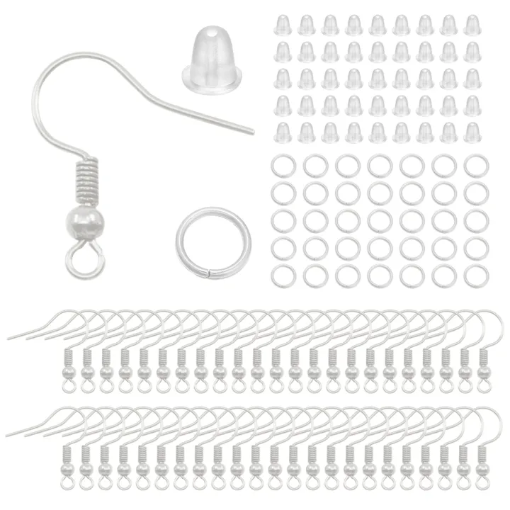 100/300pcs/Lot%20Hypoallergenic%20Earring%20Hook%20Kit%20Mix-color%20Ear%20Wires%20Fish%20Hooks%20Open%20Jump%20Rings%20Earplugs%20For%20DIY%20Jewelry%20Making%20-%20Image%207
