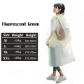 Fashion Women Transparent Eva Plastic Man Raincoat Travel Waterproof Rainwear  Can Hold Backpack Rain Coat. 