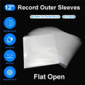 50PCS OPP Gel Recording Protective Sleeve for Turntable Player LP Vinyl Record Self Adhesive Records Bag 1inch 32.3cm*32cm. 