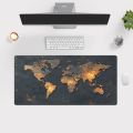 World Map Mouse Pad Large Gaming Mouse pad 900x400  desk mat Non-slip PC laptop Gamer desk accessories table pad carpet. 