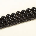4 6 8 10mm Natural Stone Black Obsidian Bead Polished Round Loose Spacer Bead For Jewelry Making Diy Necklace Bracelet Accessory.