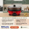 Miyako Double Pot Multi cooker, Electric Curry Cooker With Double Pot, Removable non-stick pan, Automatic cooking and warming system MC-500D (5.5 LTR).