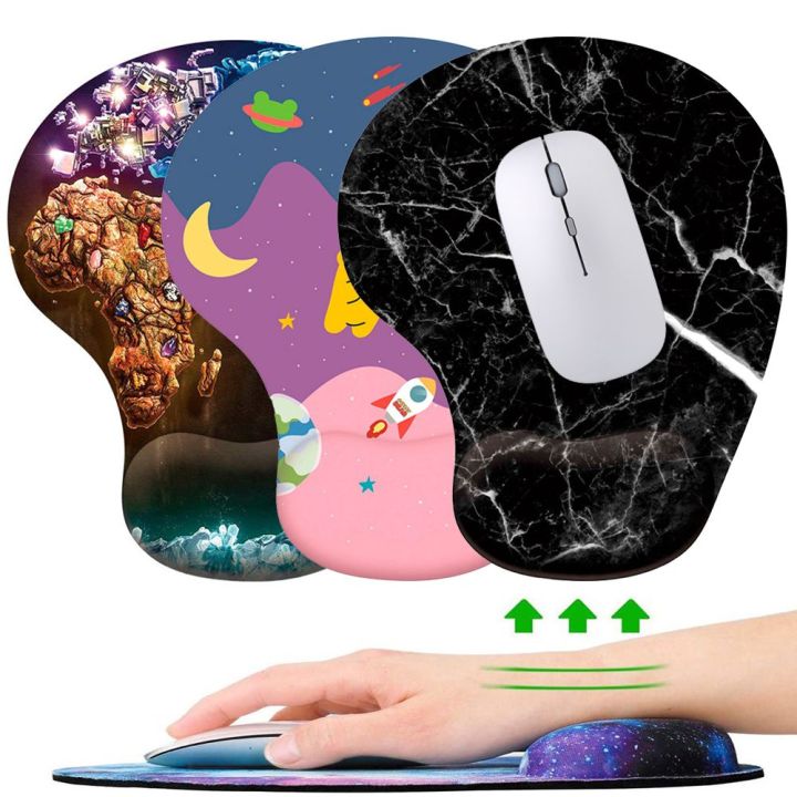 Wrist Rest Mouse Pad Silicone Ergonomic Hand Support Non Slip Gaming Mice Mat Soft Comfortable For Desktop PC Laptop Computer