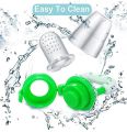 (pack of 5)Gift Combo Pack for Little Champ Spoon Feeding Bottle for cerels and Pulse Soup Pacifier for Fruit Feeder Silicon fingerbrush for Healty Teething. 