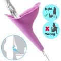 Women Urinal Emergency New Design Field Outdoor Travel Camping Portable Female Urinal Soft Silicone Urination Device Stand Up. 