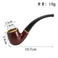 Portable Tobacco Pipe Resin Bent Pipe Cigarette Filter Herb Grinder Handheld Mini Curved Smoke Pipe Beginner Smoking Accessories. 