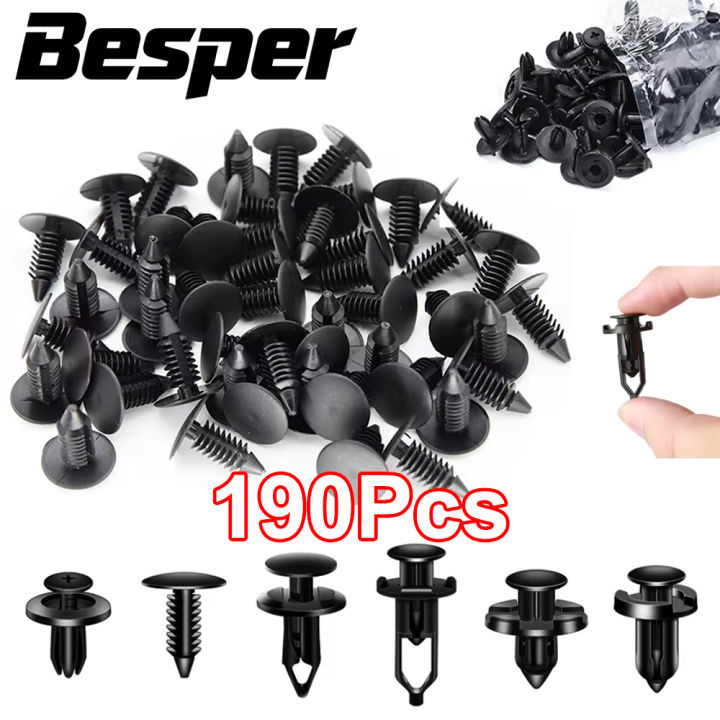 Car Retainer Clips 6 Popular Sizes Fasteners Automotive Plastic Clips Kit Auto Trim Panel Clip Mixed Car Body Bumper Rivet