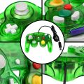 for GameCube NGC Retro Transparent Wired Gamepad Controller Classic Joystick Joypad Game Handle Accessories Dropshipping. 