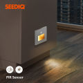 Led Recessed Wall Light PIR Sensor Light Corridor Steps Stairs Lamp Indoor Modern Wall Lighting Fixture Sensor Lamp For Home. 