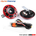 1 Pair Hella Super Loud Compact Electric Blast Tone Air Horn 12V 115DB With Wiring Harness Relay Kit For Motorcycle Car. 