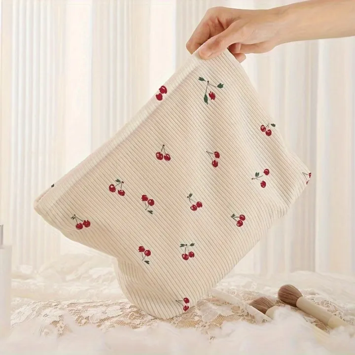 Cherry%20Printed%20Corduroy%20Makeup%20Bag,%20Lightweight%20Zipper%20Makeup%20Storage%20Box,%20Multifunctional%20Bag%20with%20Lining%20-%20Image%205