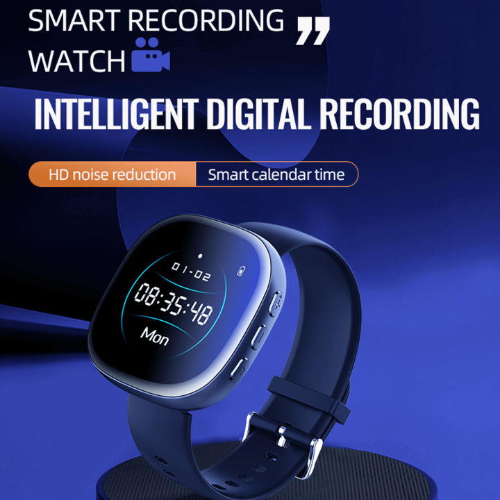 Video Recorder Watch Digital HD 1080P Noise Reduction AI Intelligent Voice Activated Recorder Watch Digital Video Recorder Watch