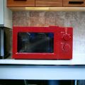 George Home GMM101R-18 NEW Freestanding Manual Microwave Oven 17L 700W Red Made in UK  2 year warranty. 