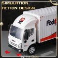 Huina 1:18 RC car 12CH Remote Controlled express delivery car loading transport car Small Cargo Truck Floating Van Small Truck.