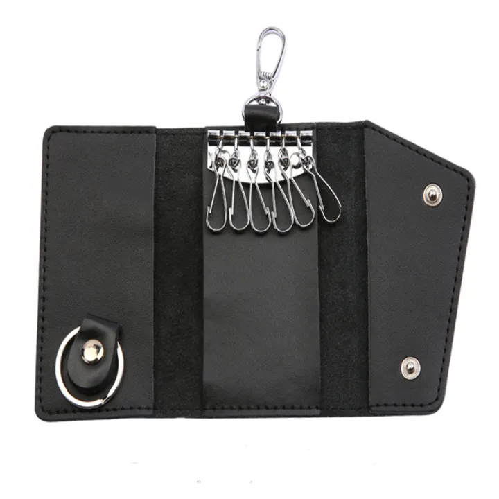 Portable%20Leather%20Housekeeper%20Holders%20Car%20Keychain%20Key%20Holder%20Bag%20Case%20Unisex%20Wallet%20Cover%20Simple%20Solid%20Color%20Storage%20Bag%20-%20Image%204