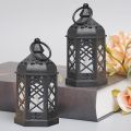 Electronic Candle Light High Brightness Flicker Free Battery-Operated Retro Design Desk Lantern Lamp Decoration. 