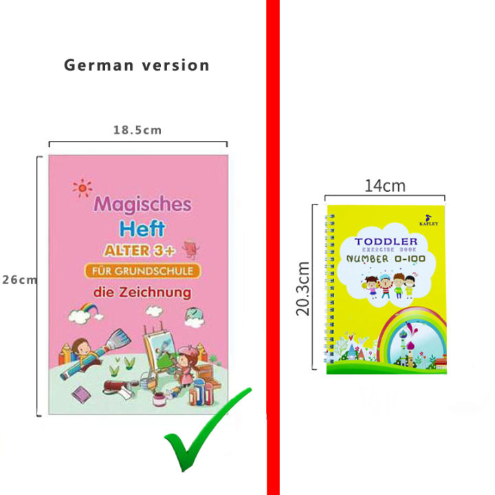 Big%20Size%2018.5*26cm%20German%20Magic%20Practice%20Copybook%20Pen%20Preschools%20Kids%20Calligraphy%20Children%20Reusable%20Deutsch%20Writing%20Book%20-%20Image%204