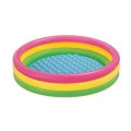 Intex Inflatable 3 Layer Orginal 58''*13'' Kids Rainbow Colors Swimming/Bathing Pool  With Air Pump. 