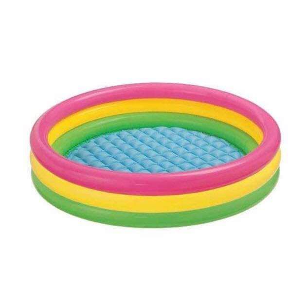 Intex%20Inflatable%203%20Layer%20Orginal%2058''*13''%20Kids%20Rainbow%20Colors%20Swimming/Bathing%20Pool%20%20With%20Air%20Pump%20-%20Image%203