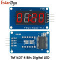 TM1637 4 Bits Digital LED Display Module For arduino 7 Segment 0.36Inch Clock RED Anode Tube Four Serial Driver Board Pack. 