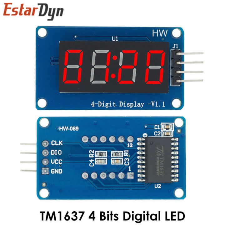 TM1637%204%20Bits%20Digital%20LED%20Display%20Module%20For%20arduino%207%20Segment%200.36Inch%20Clock%20RED%20Anode%20Tube%20Four%20Serial%20Driver%20Board%20Pack%20-%20Image%206