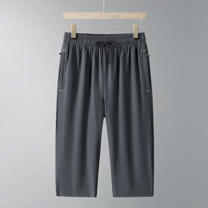 Men's%20Ice%20Silk%20Seven-Quarter%20Pants%202025%20Summer%20Thin%20Riding%20Breeches%20Loose-Fit%20Quick-Drying%20Casual%20Solid%20Sports%20Mid-Waist%20Shorts%20-%20Image%207