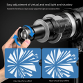 Bowens Mount Flash Snoot Conical Lens Video Artist Moing Shape Photo Studio Light Kit with Optical Spotlight Lens 35 Gobos.