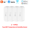 Tuya WiFi Temperature and Humidity Sensor For Smart Home Thermometer Hygrometer APP Remote Control Work with Yandex Alexa. 