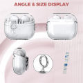 2024 Transparent lock with cleaning kit Case for samsung galaxy buds 3/galaxy buds3 pro for Galaxy Buds 3 3Pro Charging Cases. 