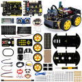 Keyestudio 4WD Multi BT Robot Car Kit V2.0 W/LED Display For Arduino Robot Kit DIY Electronic Kit/Programming Car Kit. 
