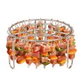 Stainless Steel Vertical Grill Rack String Grill Detachable Skewer Holder 12/24/49 Baking Needle for Air Fryer Accessory.