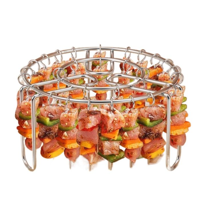 Stainless%20Steel%20Vertical%20Grill%20Rack%20String%20Grill%20Detachable%20Skewer%20Holder%2012/24/49%20Baking%20Needle%20for%20Air%20Fryer%20Accessory%20-%20Image%202