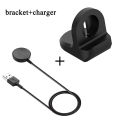USB Charger Cable For Watch 3 4 Classic Active 2 Universal Smartwatch Charging Holder Dock Bracket Non-slip Base.