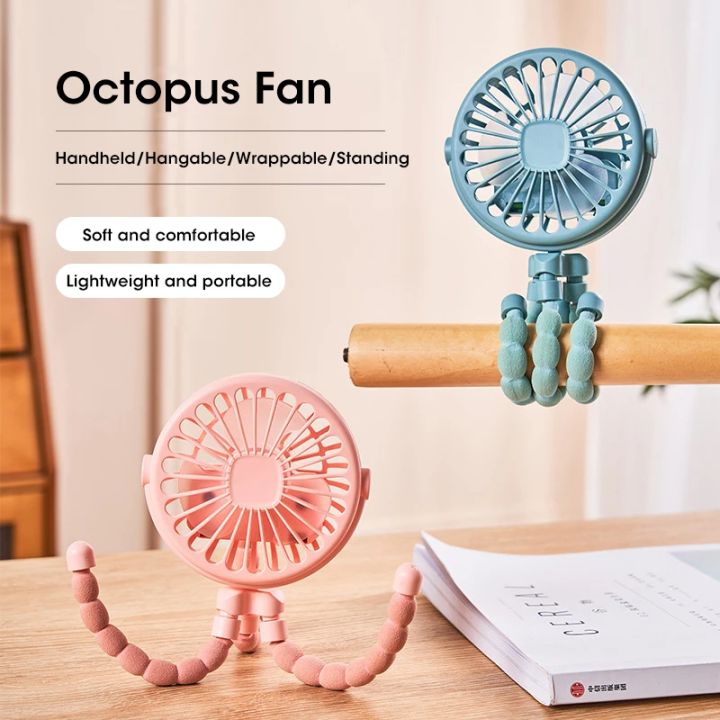 Baby Fan for Cart Stroller Fans Portable Outdoor Fan Clip On for Baby USB Rechargeable Handheld Electric Fan for Home 3 Speeds