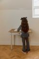 K2735 Korean Style Spring Autumn Girls Long Pants Children Gored Baby Girls Micro Flared Skirt Cute Wood Ear Design. 