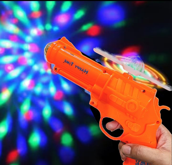 Flash Music Projection Gun Toy For kids Electric Led Flash Gun Toy ...