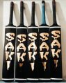 Tape-Ball Cricket Bat (Full Cane SAKI) Black Saki bat by A.H Sports. 