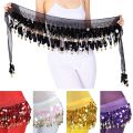 Thailand/India/Arab Dancer Sequins Tassels Skirt Women  Belly Dance Hip Scarf Wrap Belt Dancer Skirt Female Show Costumes. 