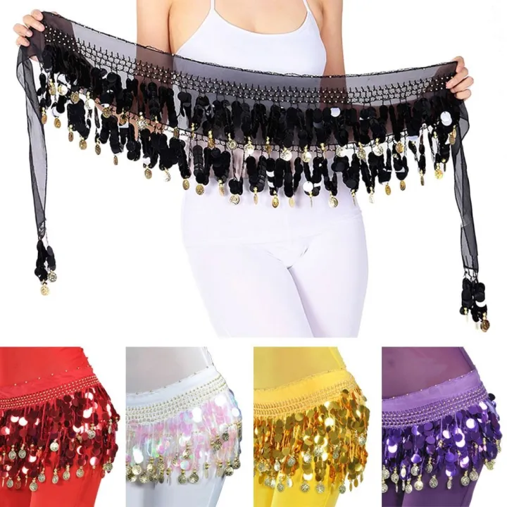 Thailand/India/Arab%20Dancer%20Sequins%20Tassels%20Skirt%20Women%20%20Belly%20Dance%20Hip%20Scarf%20Wrap%20Belt%20Dancer%20Skirt%20Female%20Show%20Costumes%20-%20Image%204