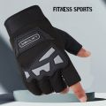 Off Road Fitness Cycling Half Finger Gloves Motorcycle Half Finger Hard Shell Protective Gloves Tactical Motorcycle Gloves. 