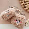 Solid Color Plush Teddy Bear Headphone Cover For Apple Airpods 1, 2, 3 Pro Protective Case Against Falls. 